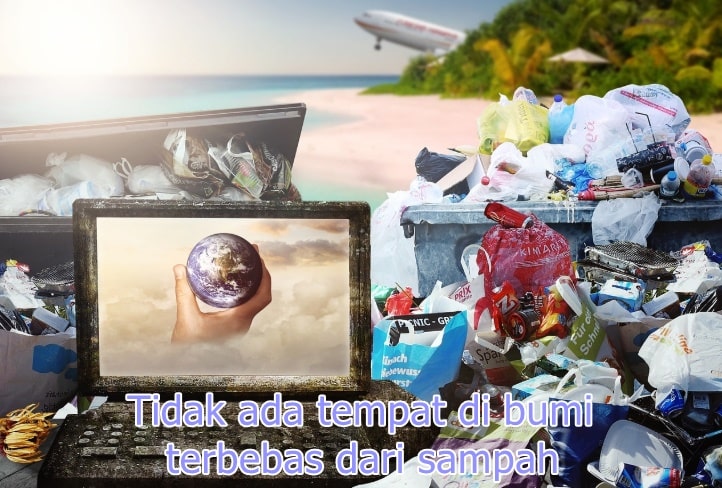 bumi dibanjiri sampah